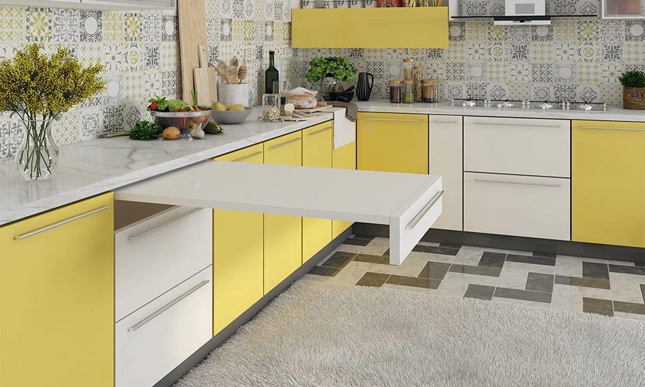 Standard kitchen cabinets use practical depths and heights for comfortable everyday cooking.