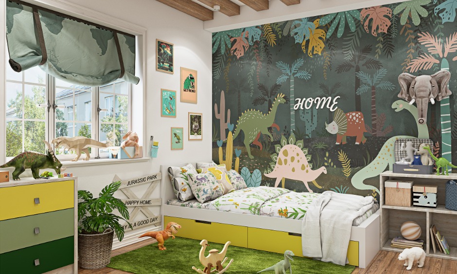 Creative kids' room wall design trend features themed accents and fun textures for vibrant spaces.