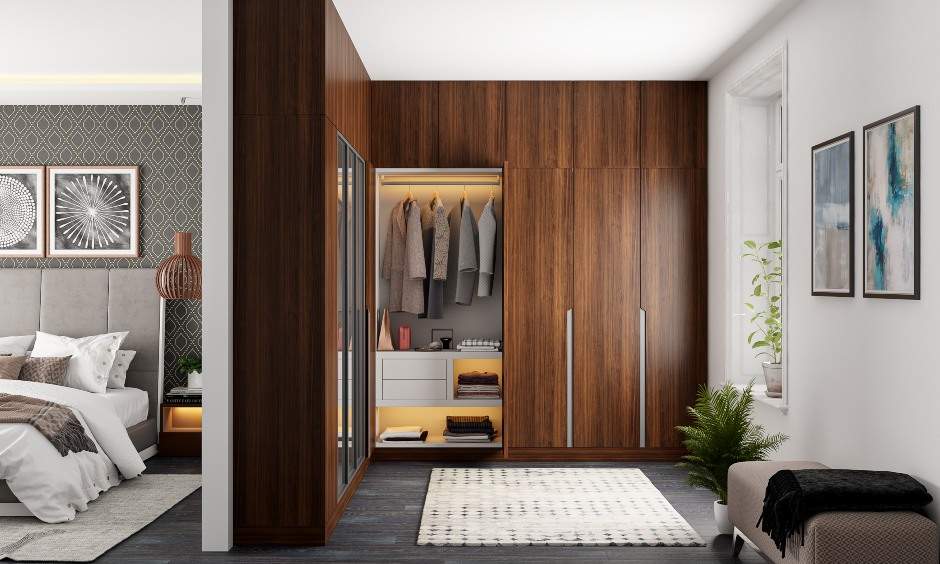 Teak wood wardrobe demonstrating superior durability and resistance for Indian climate conditions