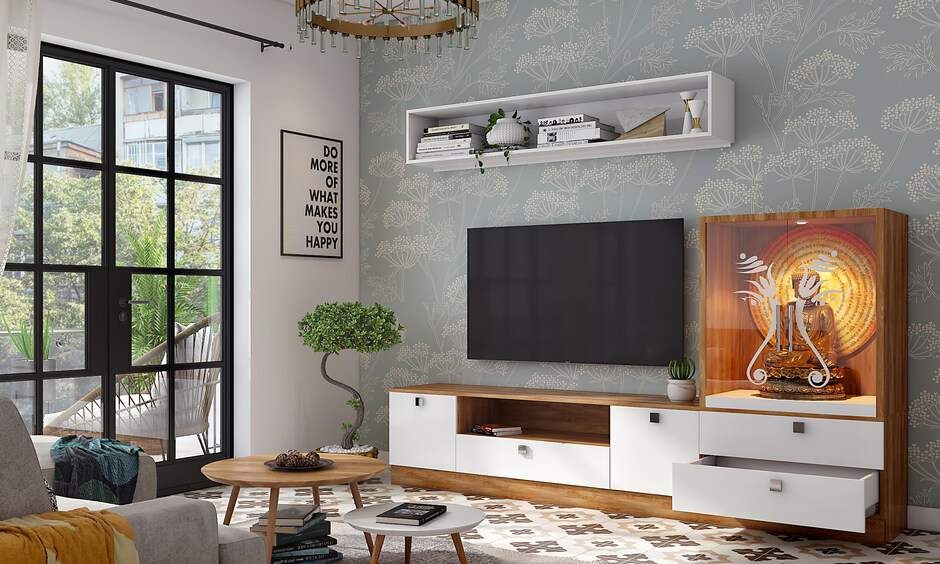 Home alter design which saves space and is perfect for a small space