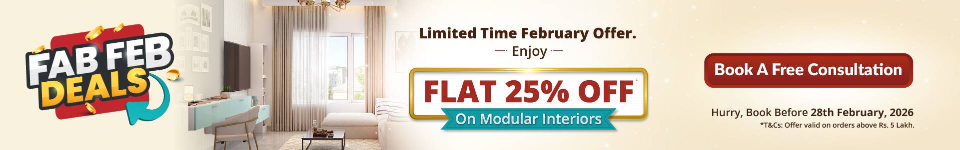 DesignCafe New Year Offer: Save 25% on Home Interior