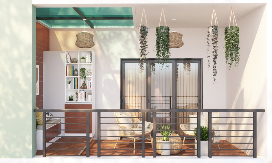 Tips for maximising small balcony spaces using vertical gardens and light decor.
