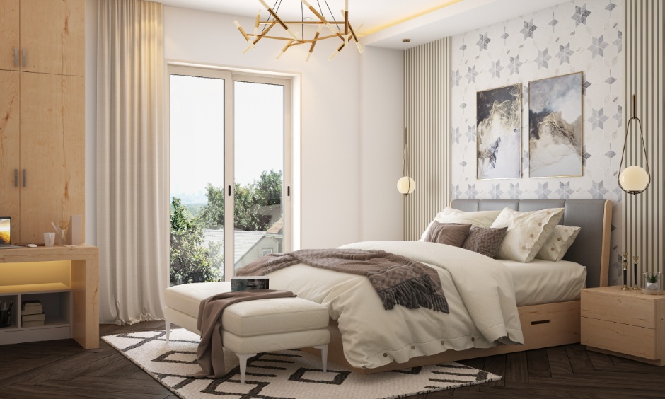 DesignCafe's 3D interior design visuals to help visualise layouts, colours, and materials before execution.