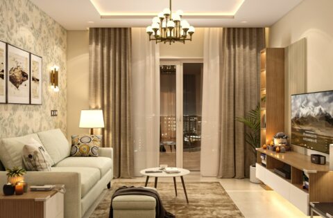 Modern home interior designed step-by-step with DesignCafe guidance.