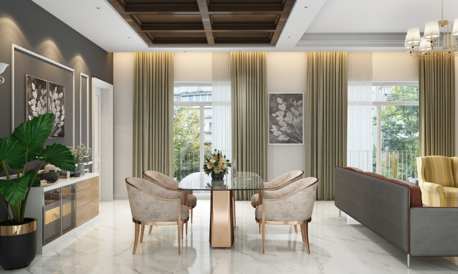 Average cost of home interiors in Gurugram with ₹1,800–₹3,000 per sq. ft. and 1BHK to 3BHK project ranges.