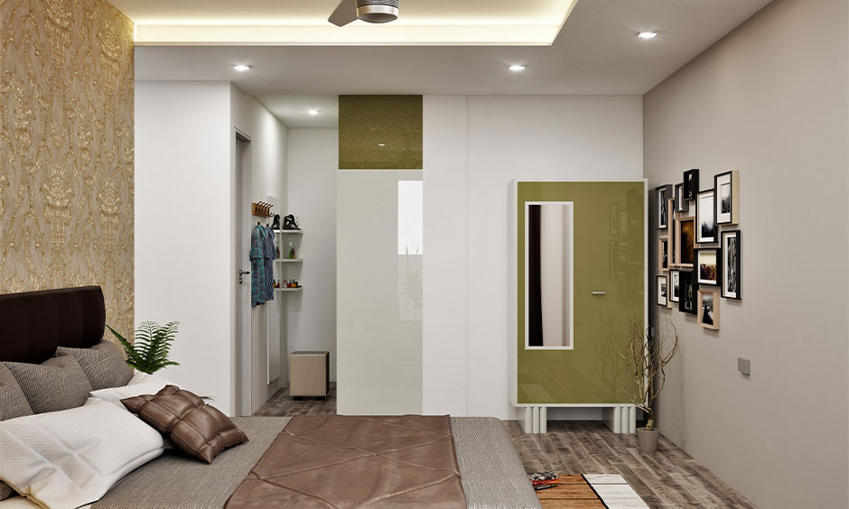 Sage green colour scheme creating a calm, natural and elegant home interior with balanced light and decor