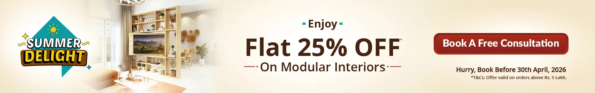 DesignCafe New Year Offer: Save 25% on Home Interior