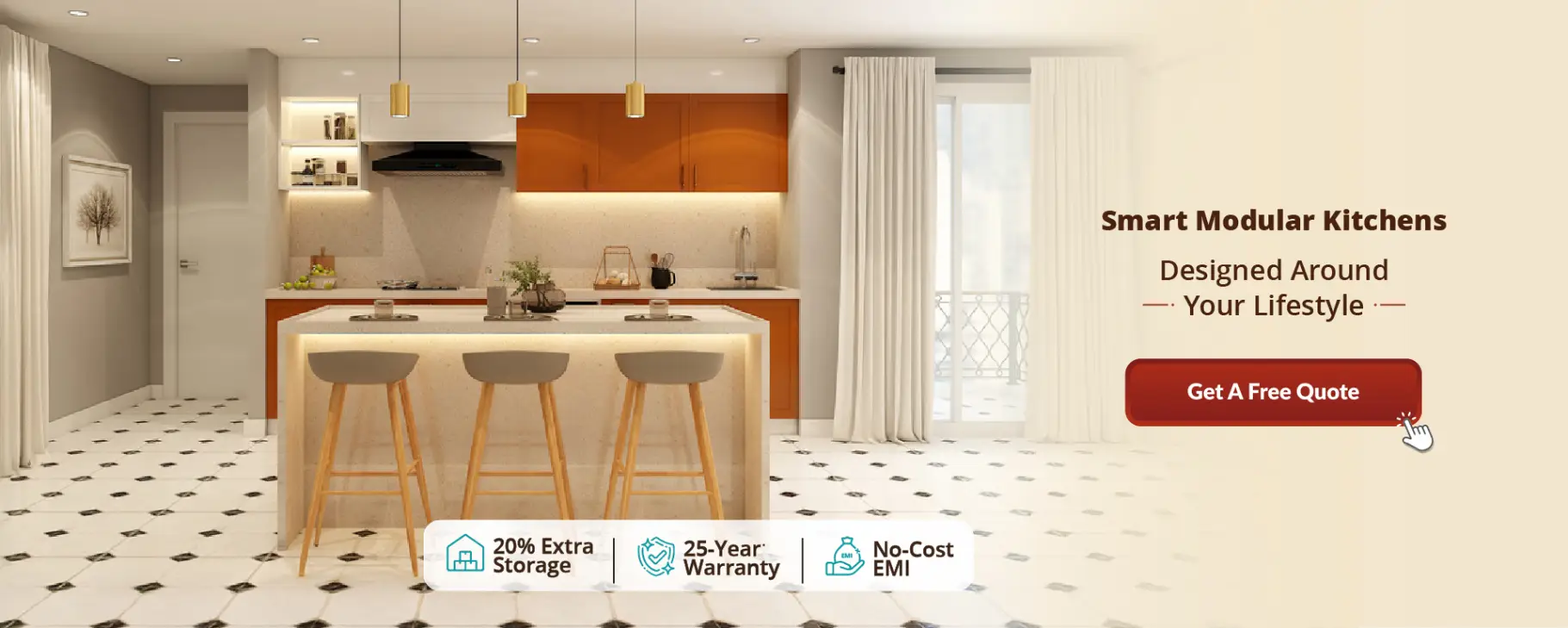 Home interiors designed by best interior designers in Bangalore, Mumbai, Hyderabad, Chennai, Kolkata, India