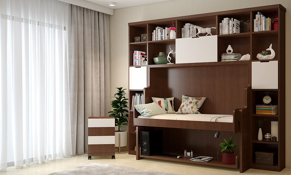 A Murphy bed, which is suitable for different user needs and looks modern