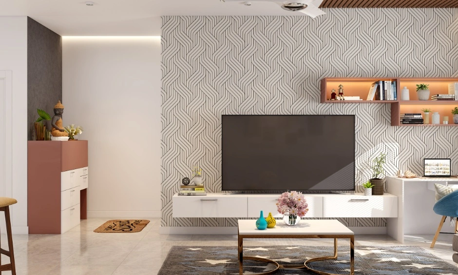 Elegant living room in Bengaluru reflecting a blend of personalised design and professional execution quality.