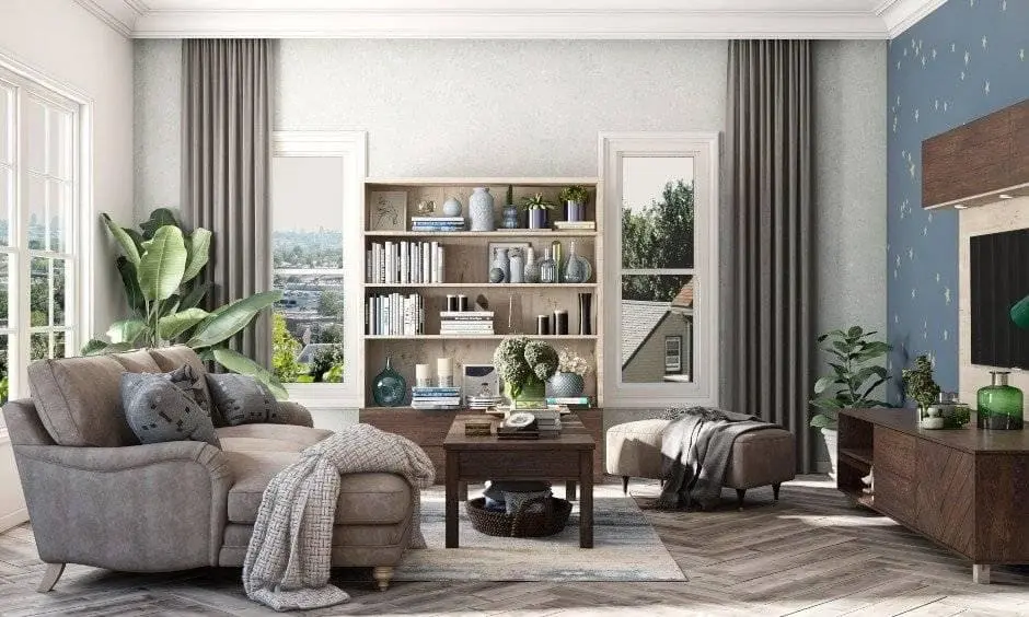 Incorrect furniture spacing affects movement and balance in a living room layout.