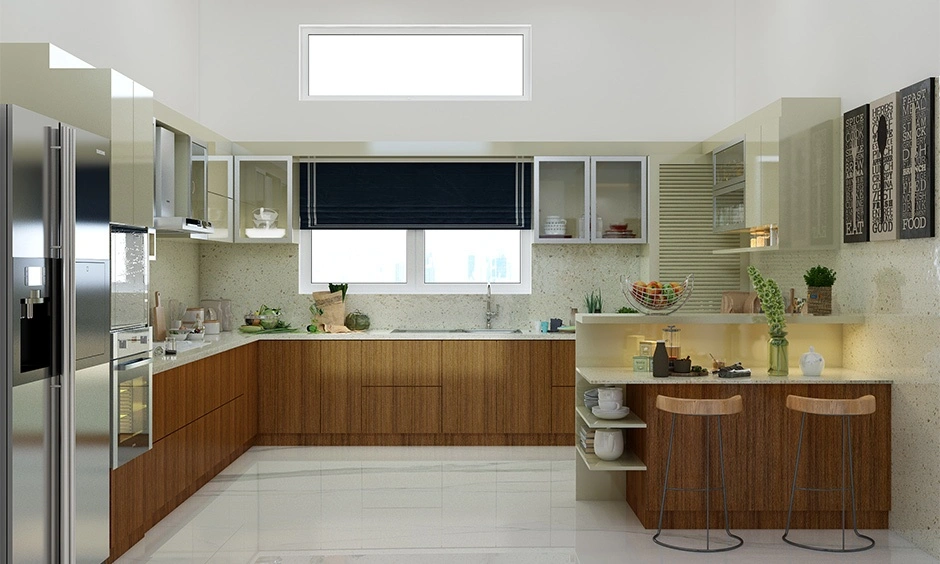 Modern casement windows brighten kitchens with slim frames and clear outdoor views.