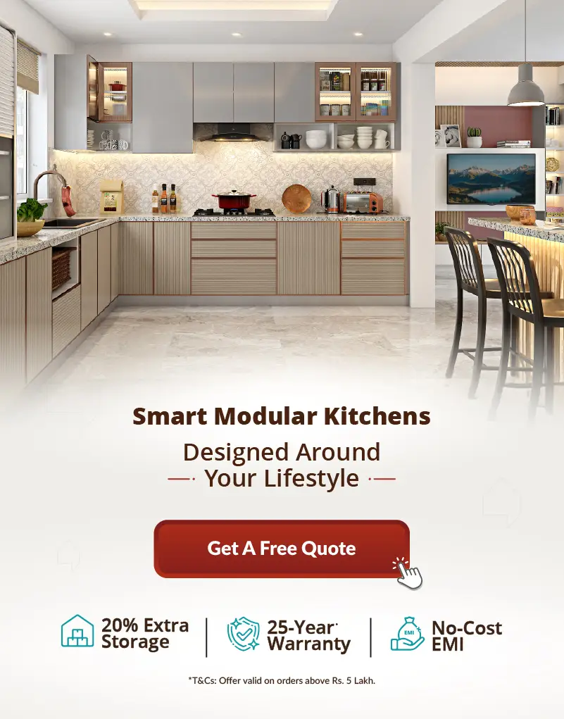 Home interiors designed by best interior designers in Bangalore, Mumbai, Hyderabad, Chennai, Kolkata, India