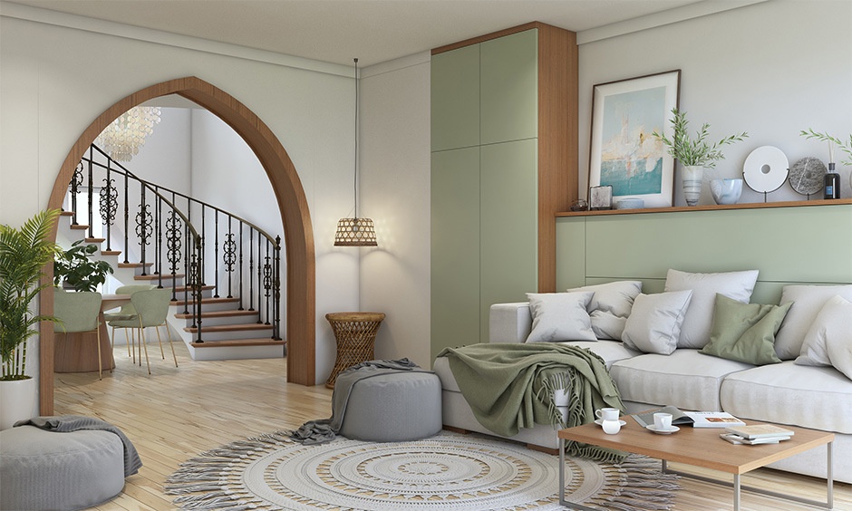 Off-white and pista green colour combinations for your home to add a rustic vibe to the space