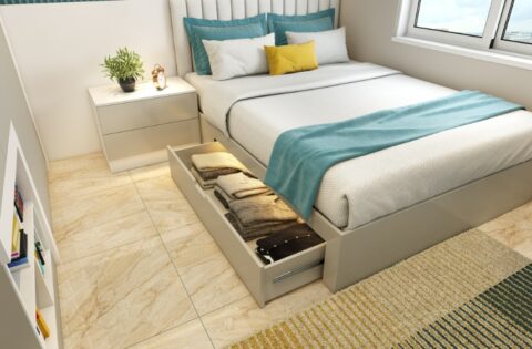 Small apartment storage ideas using smart layouts, vertical space and clutter-free design