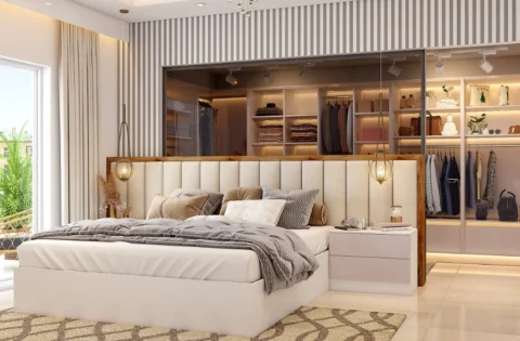 Modern home interiors featuring tempered glass partitions, windows and sleek privacy solutions.