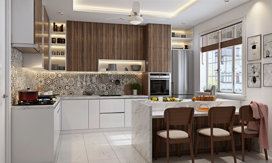 Modular kitchen design costs in Pune vary based on finishes, layout and storage requirements.