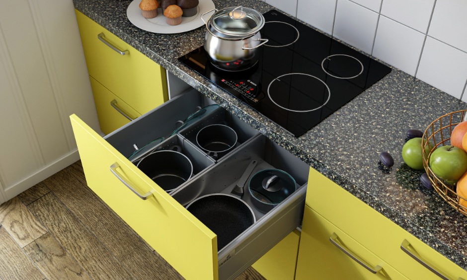 Four types of soft close systems: hinges, slides, integrated, and retrofit.