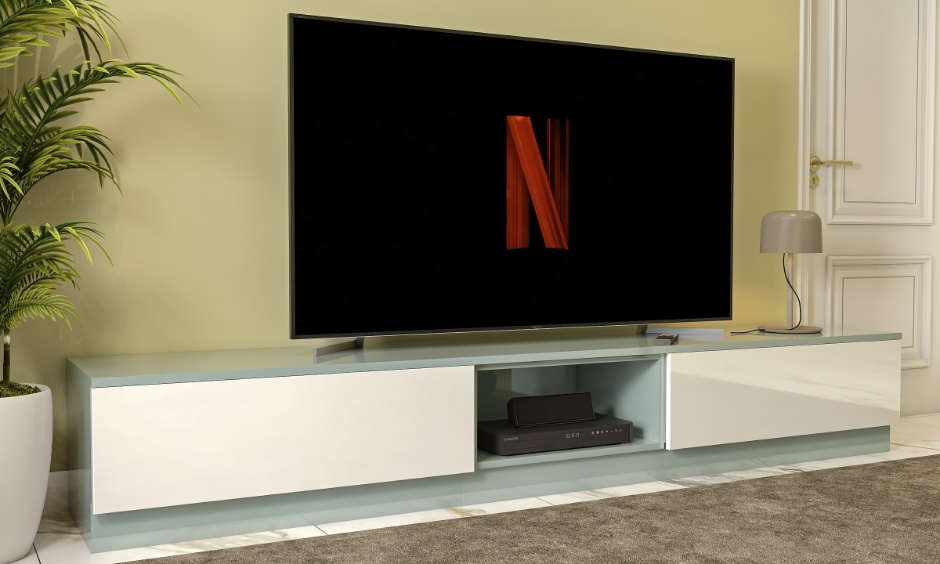 Clean, well-proportioned TV panel setup showing how good planning avoids common design and sizing mistakes.