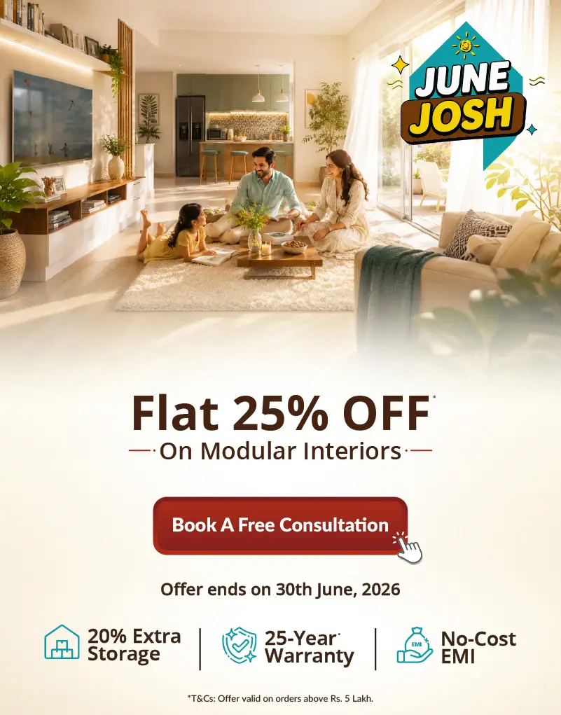 DesignCafe Offer: Flat 25% OFF on Home Interiors