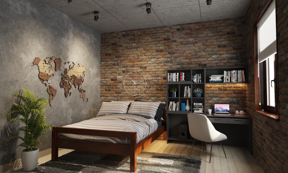 Brick wall illustrating how warm earthy tones create a more inviting interior than cool grey palettes.