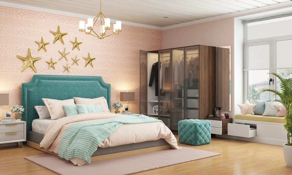Master bedroom designed in line with south-facing house vastu guidelines