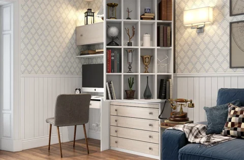 Warm lamps brighten living room corners while creating a comfortable and inviting atmosphere.