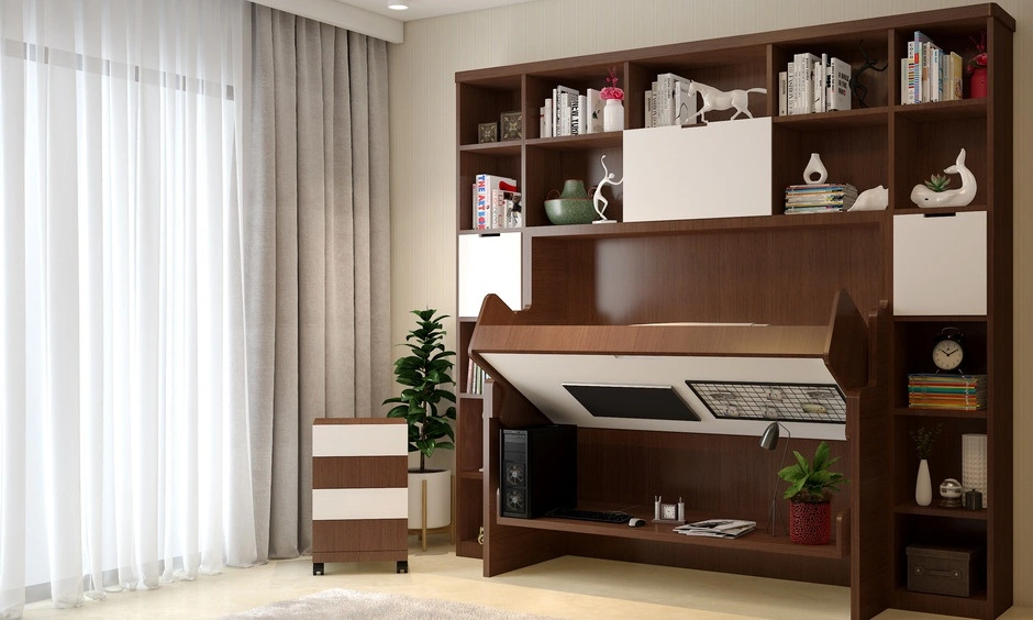 A functional 2BHK flat residential interior plan optimizing daily traffic and room orientation.