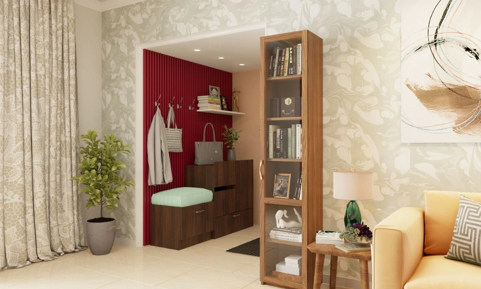 A 3D visualisation showcases how a bold accent wall enhances the overall room design.