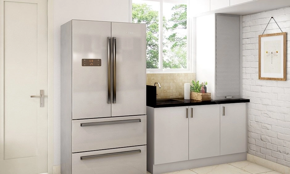 A single-basin sink with organised storage keeps cleaning tasks simple and efficient.