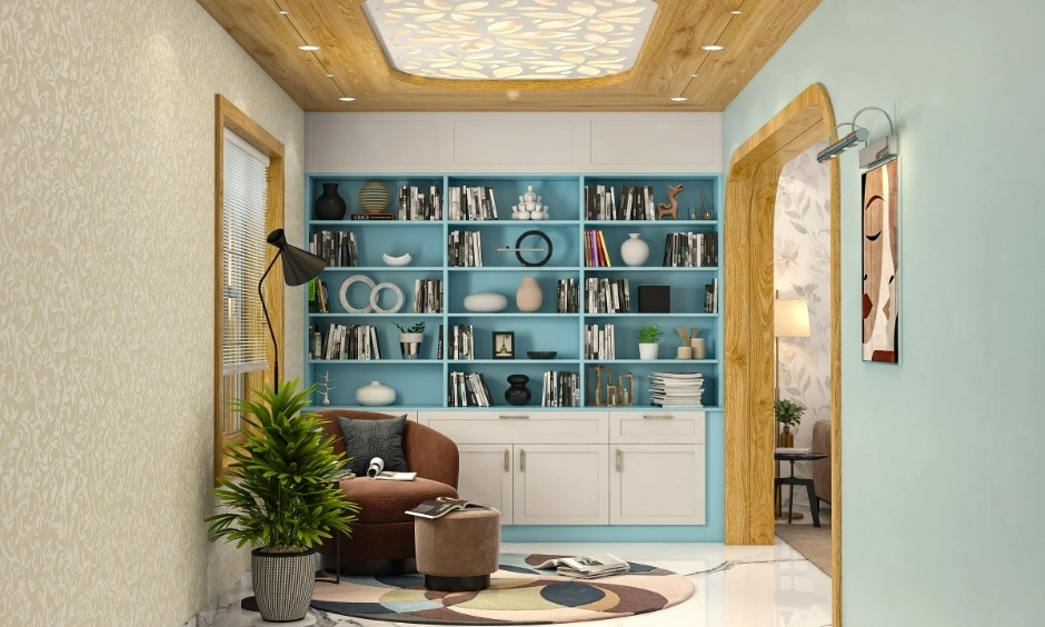 Custom CNC false ceiling with decorative cut-outs increases design and carpentry requirements.