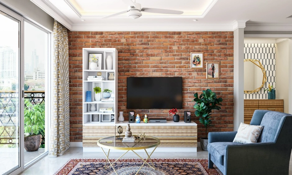 A simple ceiling border limits material use while providing focused decorative lighting.