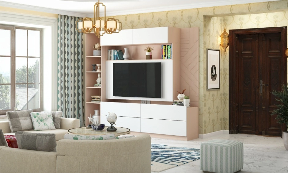 A well-designed living room combines comfortable furniture with functional space planning.