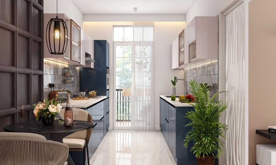 Small galley kitchen featuring overhead storage, full-height cabinets to maximise space