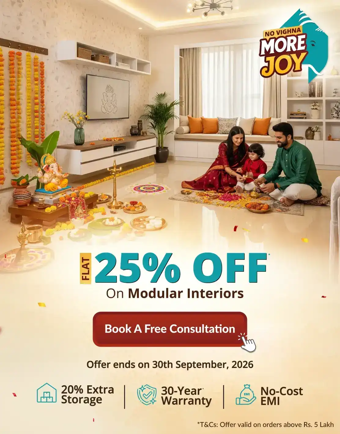 DesignCafe Offer: Flat 25% OFF on Home Interiors