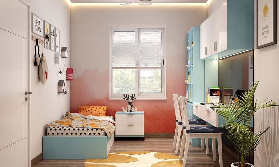 Integrated lighting and concealed technology support a cleaner, more adaptable bedroom setup.