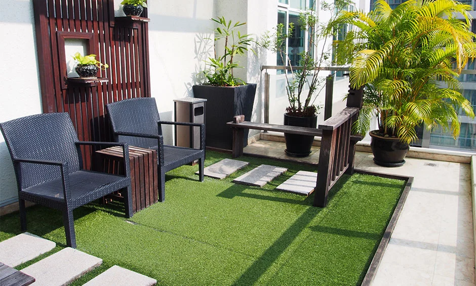 Interlock Stone Patterns Rooftop Terrace Designs: Budget Ideas for Indian Homes